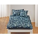 Bettwäsche mit Blättern in Blau-Grün – Kissenbezug – 50x70 cm