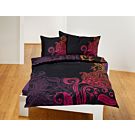 Bettwäsche schwarz mit leuchtenden Mandalas – Kissenbezug – 50x70 cm