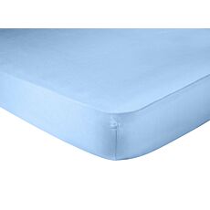 Satin-Fixleintuch farbig leuchtend hellblau