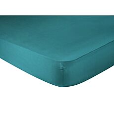 Satin-Fixleintuch farbig leuchtend petrol