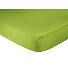 Satin-Fixleintuch farbig leuchtend kiwi