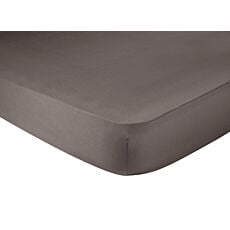 Satin-Fixleintuch farbig leuchtend mocca
