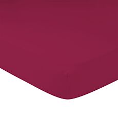 Fixleintuch aus Bio-Jersey weinrot