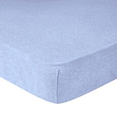 Jersey-Mélange Fixleintücher blau