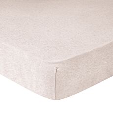 Jersey-Mélange Fixleintücher beige