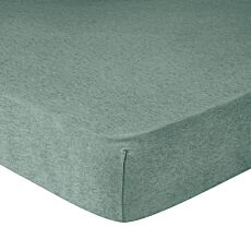 Jersey-Mélange Fixleintücher dunkelgrün