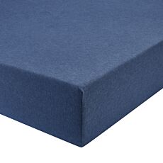 Fixleintuch Mélange aus Feinflanell jeansblau