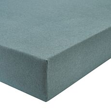 Fixleintuch Mélange aus Feinflanell eisblau