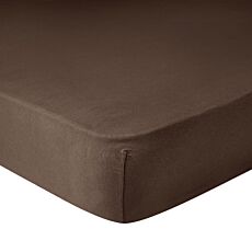 Feinjersey-Fixleintuch - braun, 140–160x200 cm