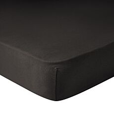 Feinjersey-Fixleintuch - schwarz, 140–160x200 cm