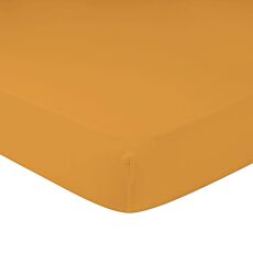 Feinjersey-Fixleintuch - curry, 140–160x200 cm