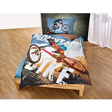 Bettwäsche mit Mountainbikefahrer