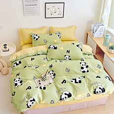 Bettwäsche mit kleinen Pandabären