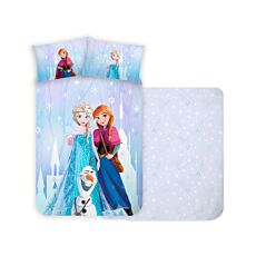 Bettwäsche mit Anna, Elsa & Olaf aus «Die Eiskönigin»