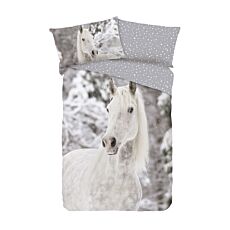 Bettwäsche Pferd im Schnee