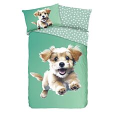 Bettwäsche mit verspieltem Hund