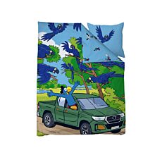 Bettwäsche Globi auf Abenteuer mit den Papageien