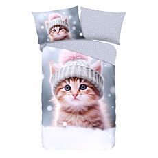Bettwäsche Flanell mit Katze