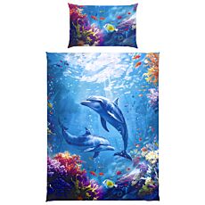 Bettwäsche mit Delfinen und Meereswelt