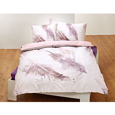 Bettwäsche mit kunstvollem Federmuster – Kissenbezug – 65x65 cm