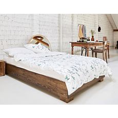 Journey Living Bettwäsche Lutry snow pinegreen – Duvetbezug – 160x210 cm