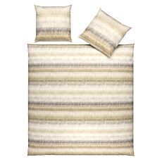 Moderne Bettwäsche mit feinen Streifen