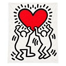 Fleecedecke Keith Haring Love
