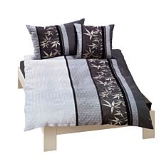 Seersucker-Bettwäsche mit kontrastreichem Dessin