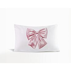 Twill-Kissenbezug mit Schleifenmotiv