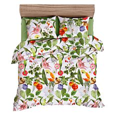 Bettwäsche mit exotischem Botanical-Allover