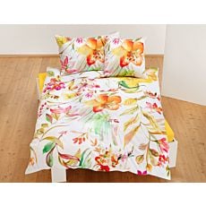 Bettwäsche mit farbenprächtigem Blumenprint – Kissenbezug – 50x70 cm