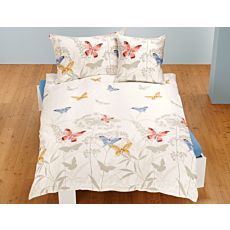 Bettwäsche mit bunten Schmetterlingen – Kissenbezug – 65x65 cm