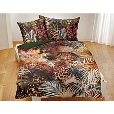 Bettwäsche mit farbprächtigem Leoparden-Print – Kissenbezug – 65x65 cm
