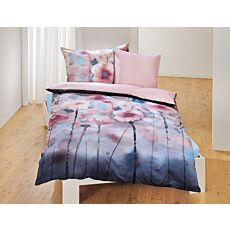 Bettwäsche mit Blumen in Wasserfarbenoptik – Kissenbezug – 50x70 cm