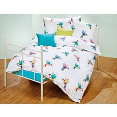 Bettwäsche mit bunten Kolibris – Kissenbezug – 65x100 cm