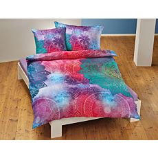 Bettwäsche in farbprächtigem Mandala-Dessin – Kissenbezug – 65x65 cm