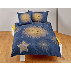Bettwäsche marine Sonne, Mond und Sterne – Kissenbezug – 50x70 cm