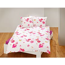 Bettwäsche mit frühlingshaftem Blütenmuster – Kissenbezug – 50x70 cm