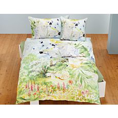 Bettwäsche mit Kakadu auf Zitronenast sitzend – Duvetbezug – 200x210 cm