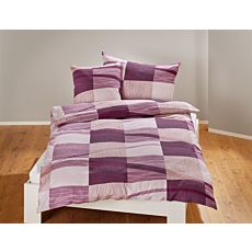 Bettwäsche mit modernem Quadratmuster – Kissenbezug – 50x70 cm