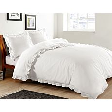 Bettwäsche mit schöner Volantumrandung – Kissenbezug – 65x65 cm