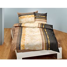 Bettwäsche gestreift und mit floralem Muster – Kissenbezug – 50x70 cm