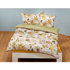 Bettwäsche mit herbstlichem floralem Muster