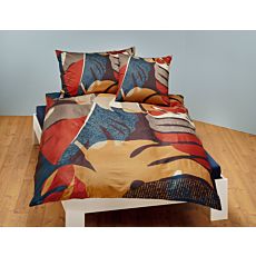 Bettwäsche mit künstlerischem Blattmotiv – Kissenbezug – 65x65 cm