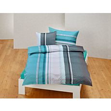 Bettwäsche mit moderner Musterung und stilvollem Farbverlauf
