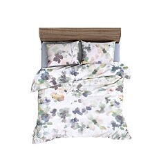 Bettwäsche mit zartem Aquarell-Blumenmuster