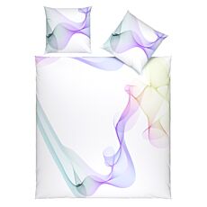 Bettwäsche mit abstraktem Wellenmuster