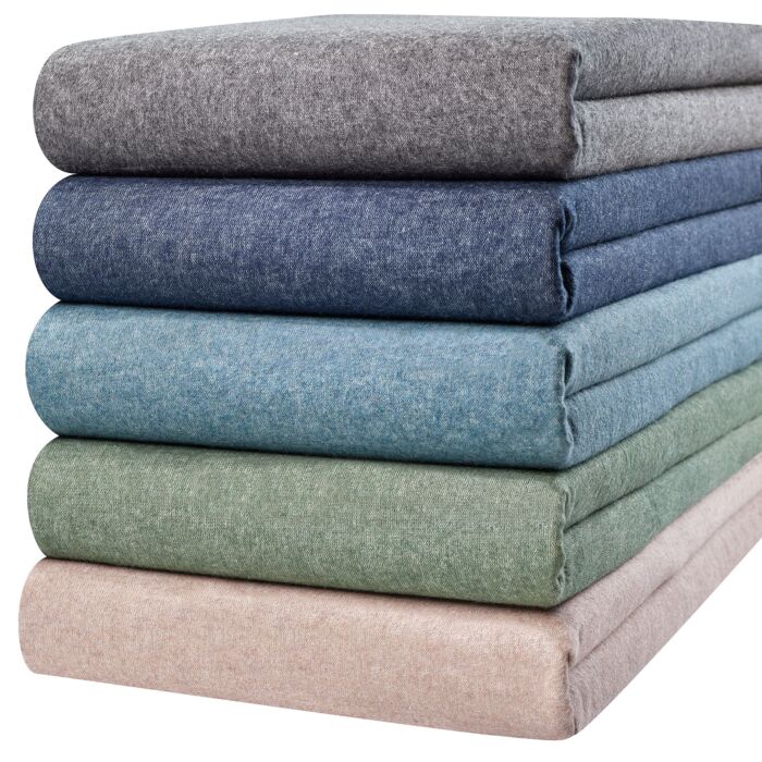 Oberleintuch aus feiner Flanell-Mélange