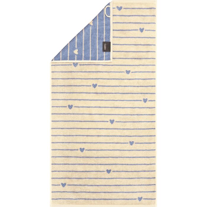 Cawö Frottierwäsche Lines & Hearts mit edlem, eingewebtem Linien- und Herzmotiv