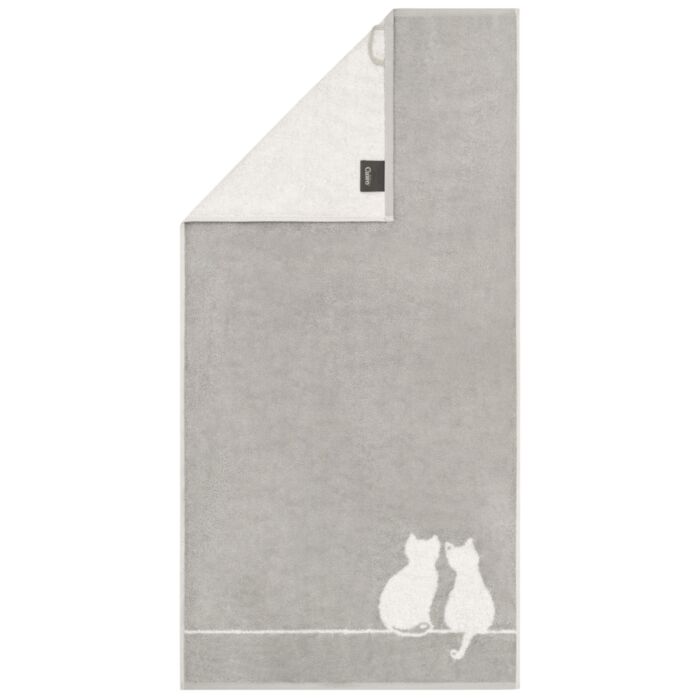 Cawö Frottierwäsche You&Me, eingewebtes Katzen-Design